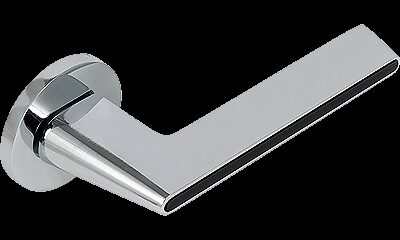 Ручка ADDEN BAU RIVER S-486 CHROME / BLACK (цвет ХРОМ БЛЕСТЯЩИЙ/ЧЁРНАЯ ВСТАВКА)